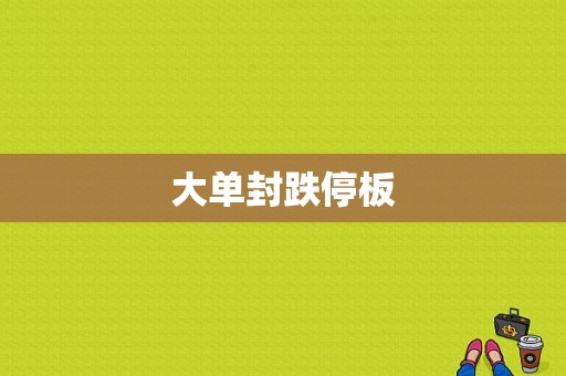 大单封跌停板